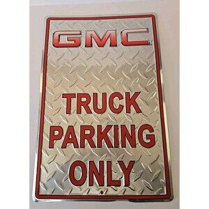 Chevy GMC License Sign Metal Emblem Parking Plate Truck Chevrolet Silverado